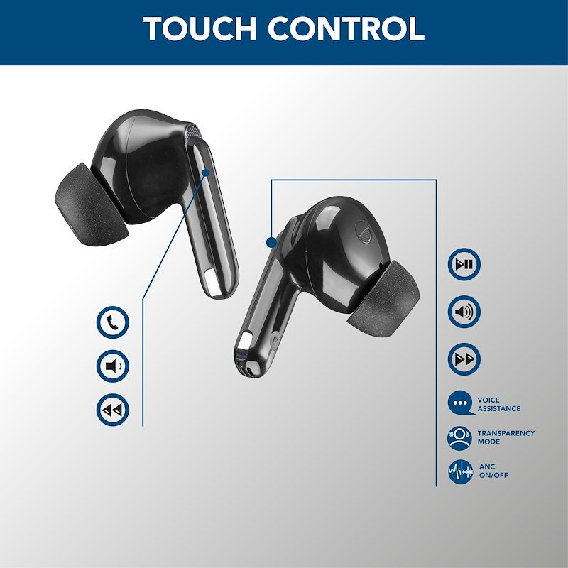Cellularline Auricolare Bluetooth Bteclipsetwsk Nero