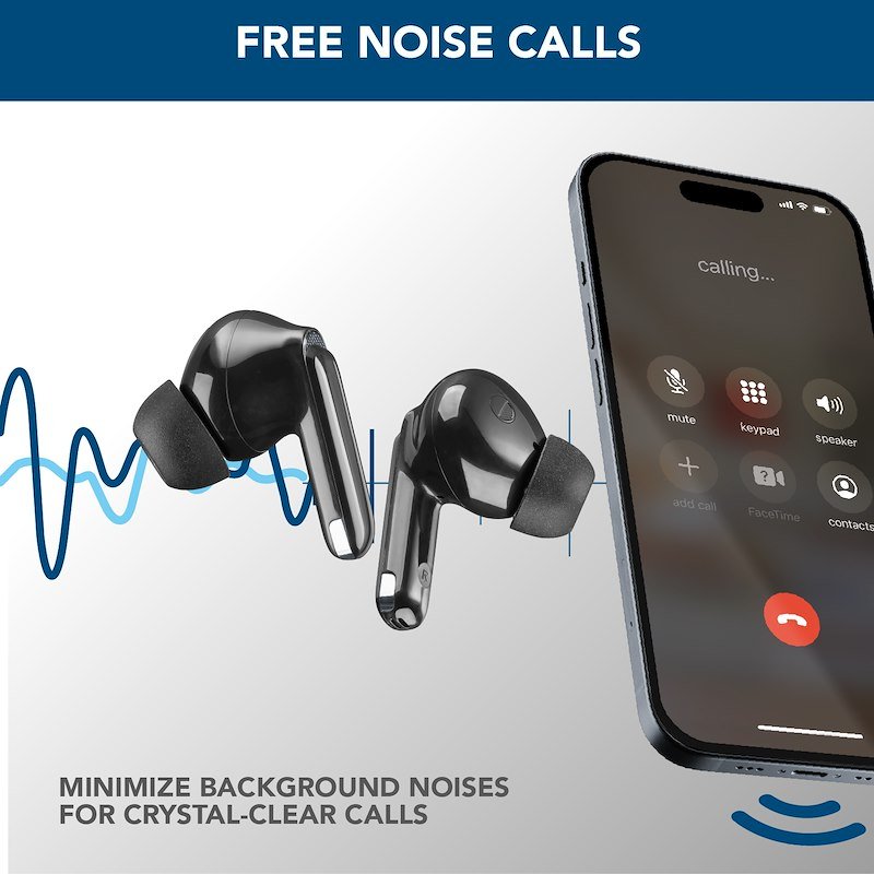 Cellularline Auricolare Bluetooth Bteclipsetwsk Nero