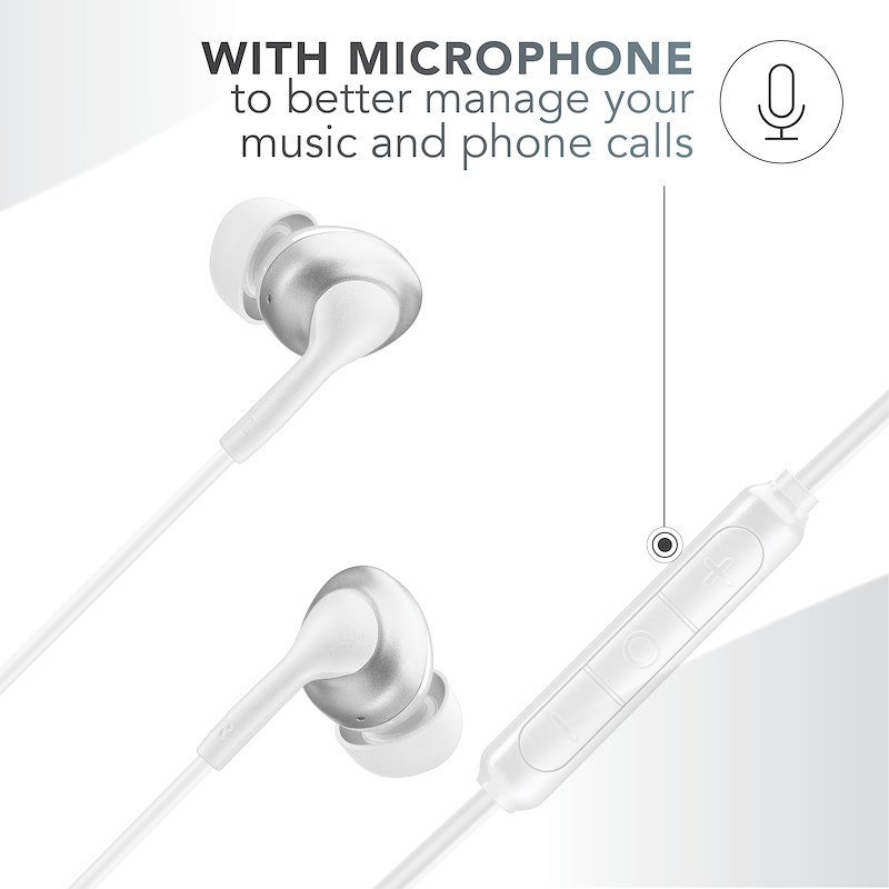 Cellularline Auricolari con filo AUINEARMSTYPEC2W Bianco