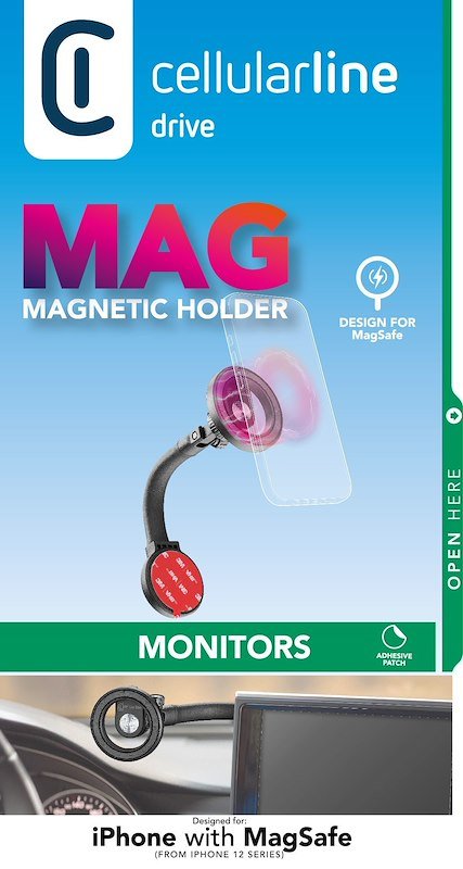 Cellularline Supporto Smartphone Auto Magsfholderscreenk Nero