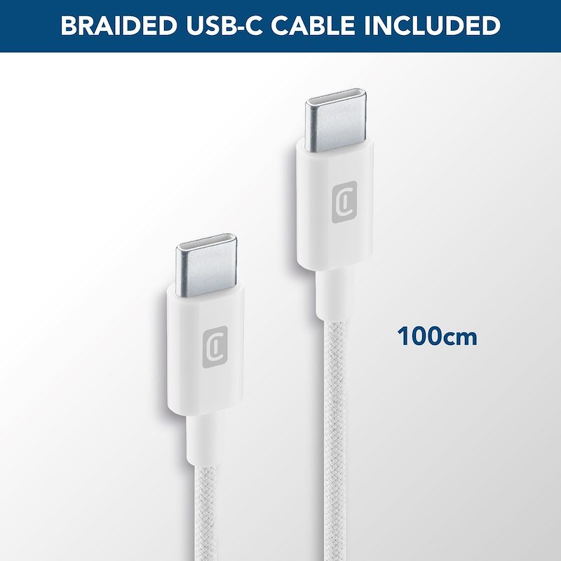 Cellularline Caricabatterie ACHKITC2CGAN30TABW Bianco