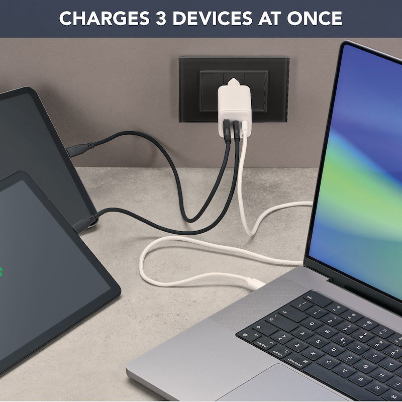 Cellularline Caricabatterie ACHKITC2CGAN65TABW Bianco