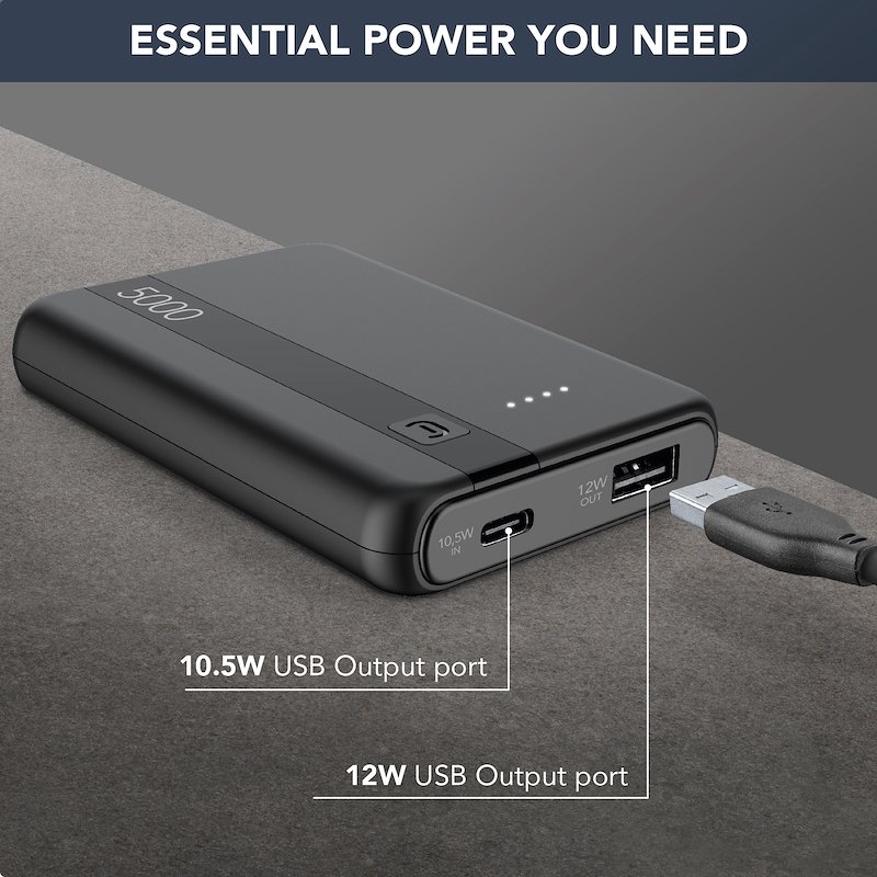 Cellularline Power Bank PBENTRY5000K Nero