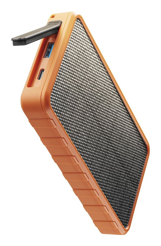 Cellularline Power Bank SOLAR FAST CHARGE PBSOLAR10000O Arancione