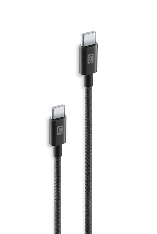 Cellularline Cavo Telato 250 cm USB-C to USB-C USBDATABRCTOC25K Nero
