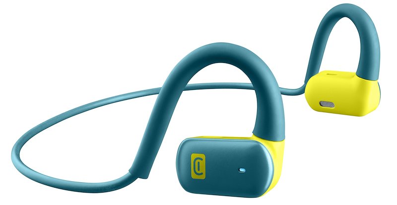 Cellularline Auricolari Bluetooth BTSPIRITL Azzurro/Giallo