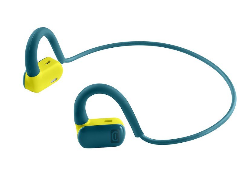 Cellularline Auricolari Bluetooth BTSPIRITL Azzurro/Giallo