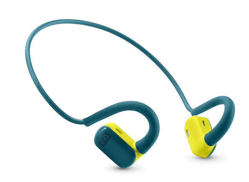 Cellularline Auricolari Bluetooth BTSPIRITL Azzurro/Giallo