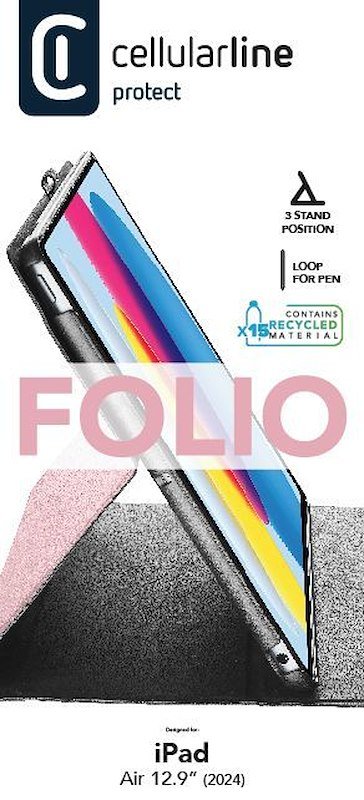 Cellularline Custodia iPad 12.9" FOLIOIPAD24129P Rosa