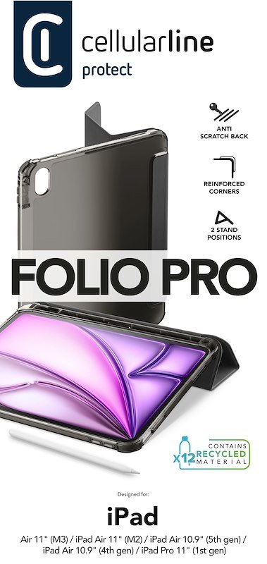 Cellularline Custodia iPad Air 11" (M2) Folioipadair10922k