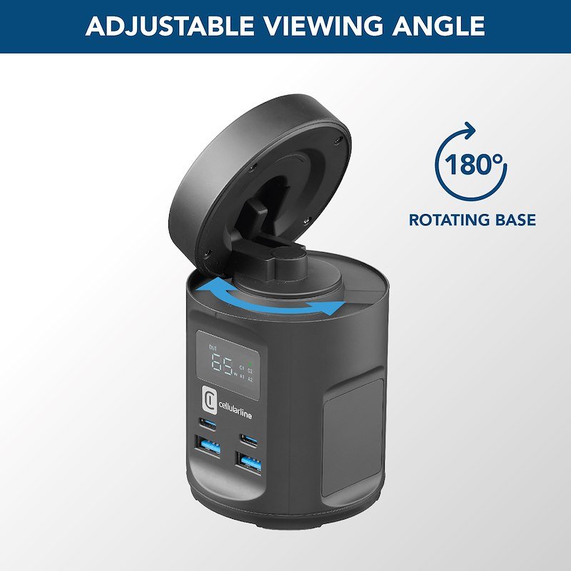 Cellularline Caricabatteria Wireless Hub Magsafe MAGSFHUBWIR4PD65WK Nero