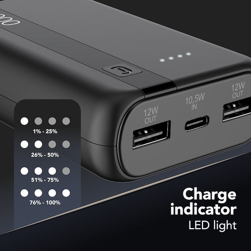 Cellularline Power Bank Pbentry10000k nero