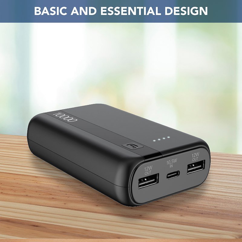 Cellularline Power Bank Pbentry10000k nero