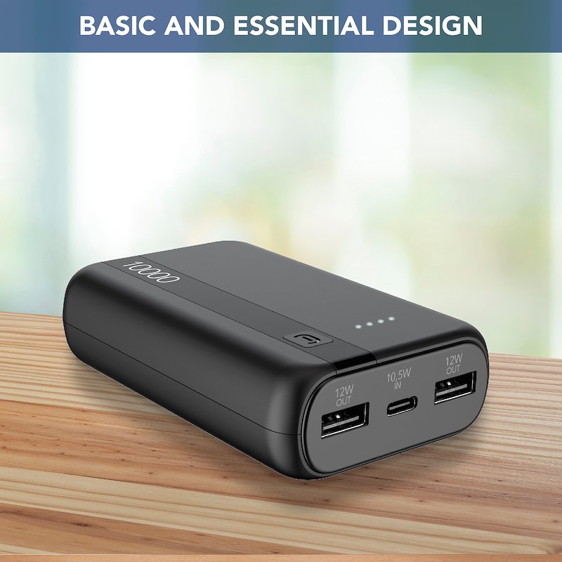 Cellularline Power Bank Pbentry10000k nero