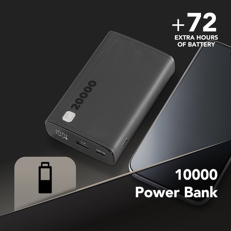 Cellularline Power Bank Pbentry10000k nero
