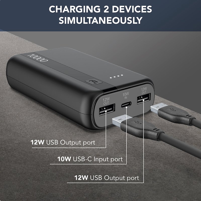 Cellularline Power Bank Pbentry10000k nero