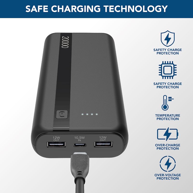 Cellularline Power Bank Pbentry20000k Nero