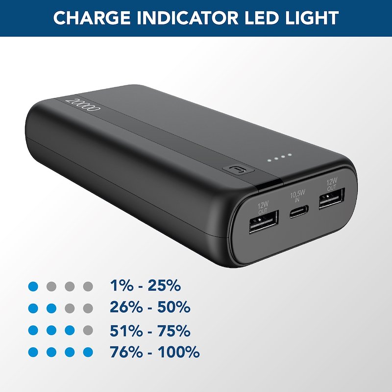 Cellularline Power Bank Pbentry20000k Nero