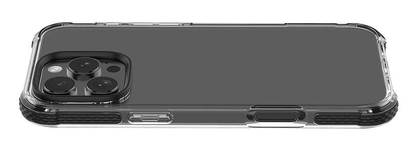 Cellularline Custodia iPhone 16 Pro Max Tetra Force Strong Guard Trasparente / Nero