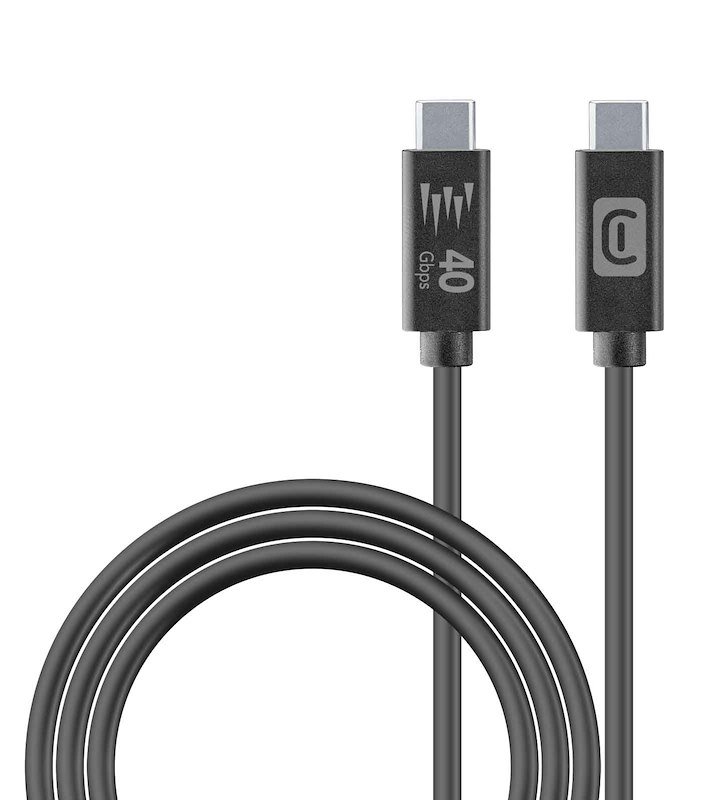 Cellularline Cavo USB-C/USB-C 4.0 100cm USBDATA4C2CTAB1MK Nero