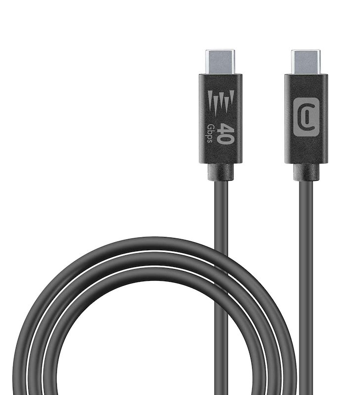 Cellularline Cavo USB-C/USB-C 4.0 100cm USBDATA4C2CTAB1MK Nero