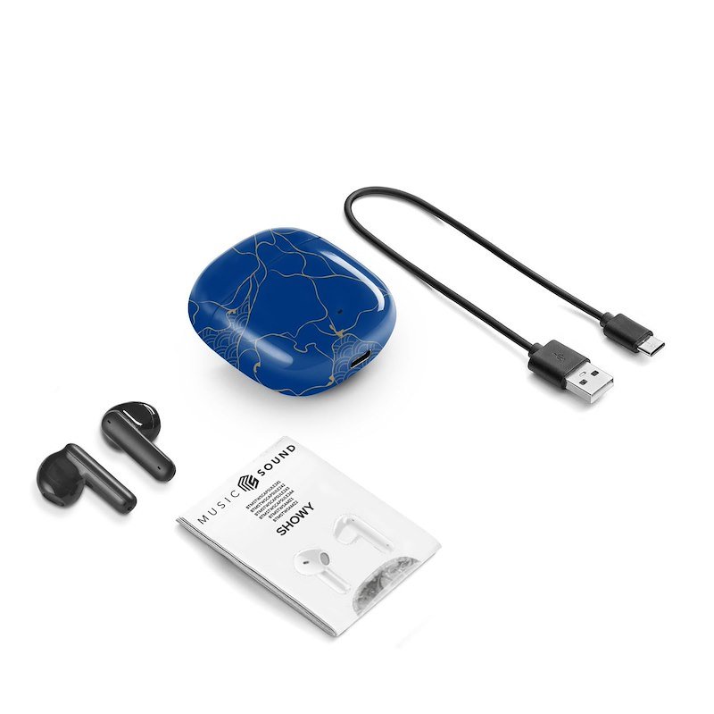 Cellularline Auricolari Bluetooth Voice Capsule Btmstwscapsule244 Blu