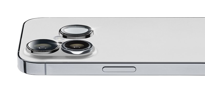 Cellularline Anello Protettivo Fotocamere iPhone 16/16 Plus CAMERARINGIPH16