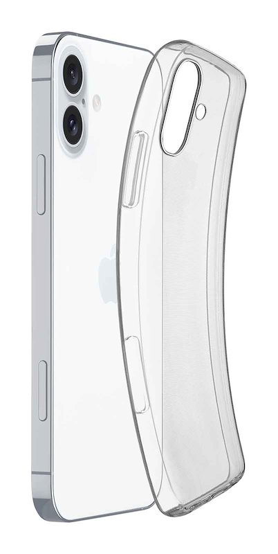 Cellularline Custodia iPhone 16 Plus Fine Trasparente