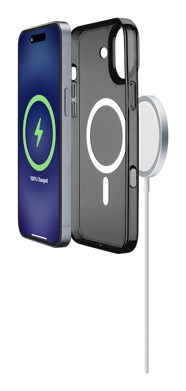 Cellularline Custodia iPhone 16 Gloss Magsafe Nero