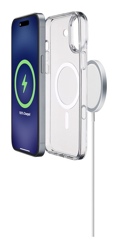 Cellularline Custodia iPhone 16 Plus Gloss Magsafe Trasparente