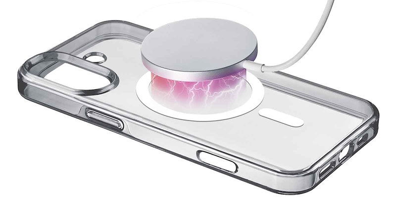 Cellularline Custodia iPhone 16 Plus Gloss Magsafe Trasparente