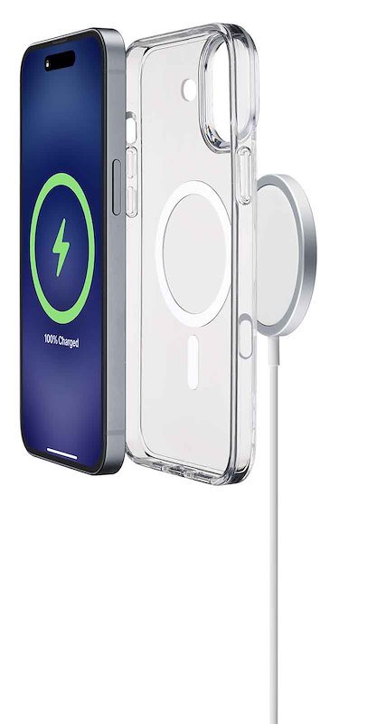 Cellularline Custodia iPhone 16 Plus Gloss Magsafe Trasparente