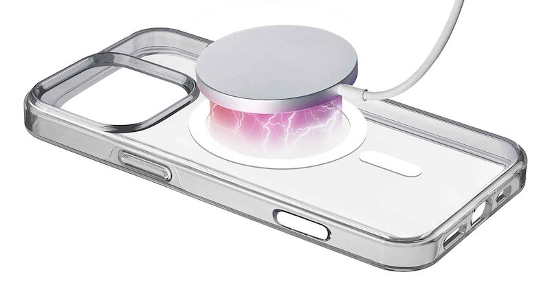 Cellularline Custodia iPhone 16 Pro Max Gloss Magsafe Trasparente