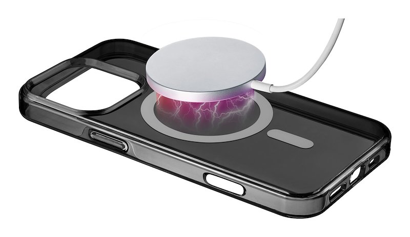 Cellularline Custodia iPhone 16 Pro Gloss Magsafe Nero