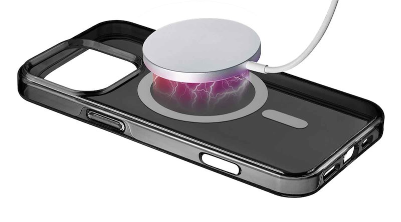 Cellularline Custodia iPhone 16 Pro Gloss Magsafe Nero