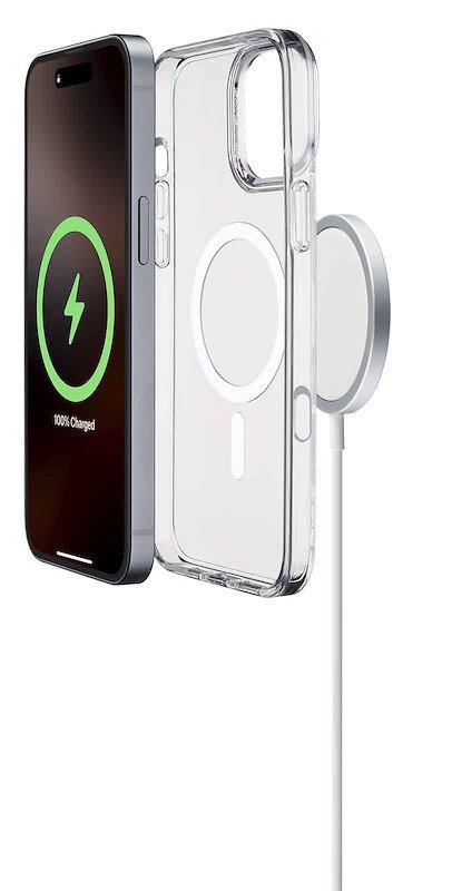 Cellularline Custodia iPhone 16 Pro Gloss Magsafe Trasparente
