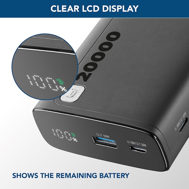 Cellularline Power Bank PBDISPL01PD20000K