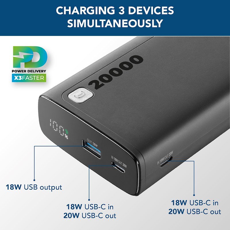 Cellularline Power Bank PBDISPL01PD20000K