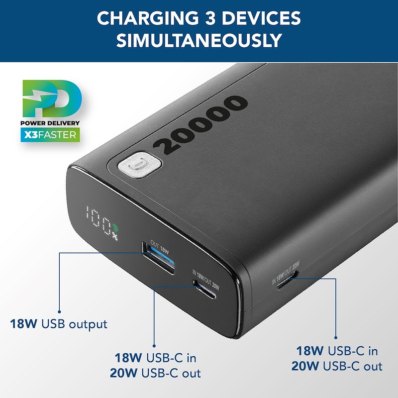 Cellularline Power Bank PBDISPL01PD20000K