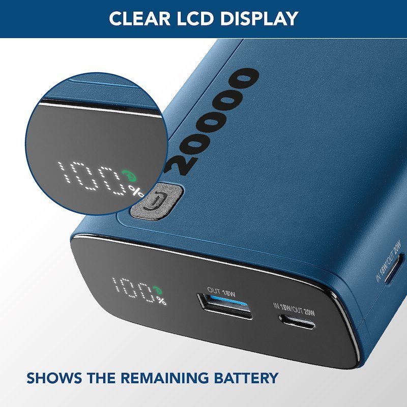 Cellularline Power Bank PBDISPL01PD20000B