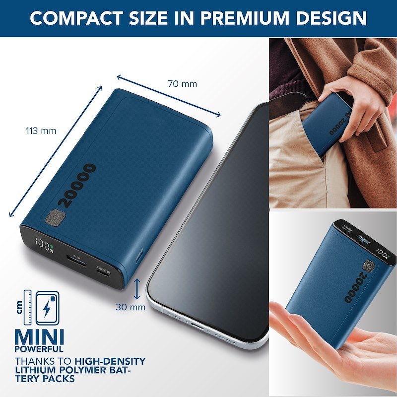 Cellularline Power Bank PBDISPL01PD20000B