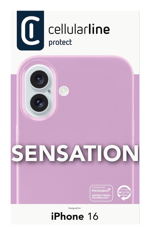 Cellularline Custodia iPhone 16 Sensation Rosa