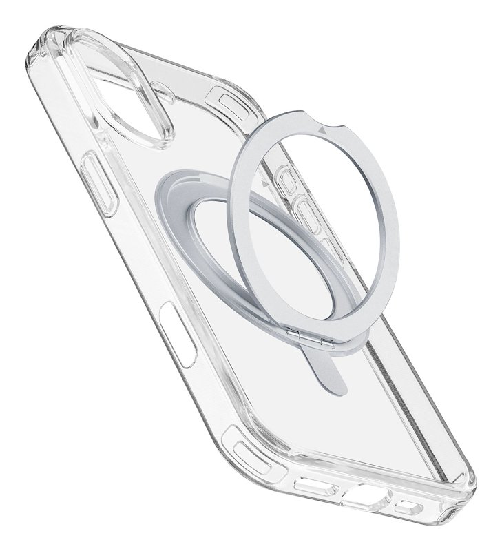 Cellularline Custodia Spin Magsafe iPhone 16 Trasparente
