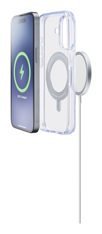 Cellularline Custodia Spin Magsafe iPhone 16 Trasparente