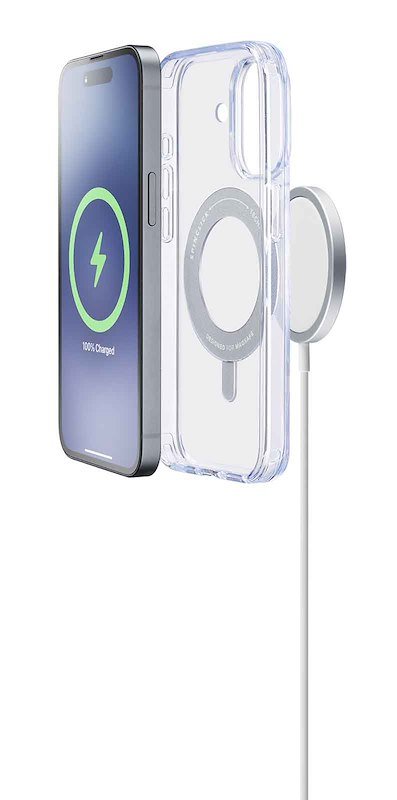 Cellularline Custodia Spin Magsafe iPhone 16 Trasparente