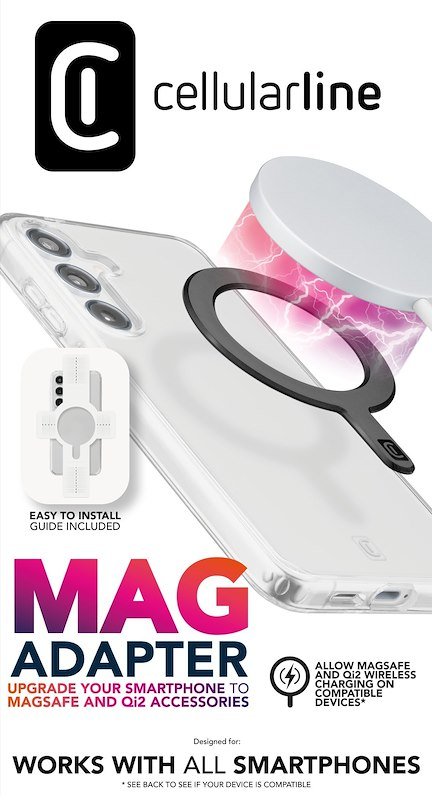 Cellularline Anello magnetico Magadapterk Nero