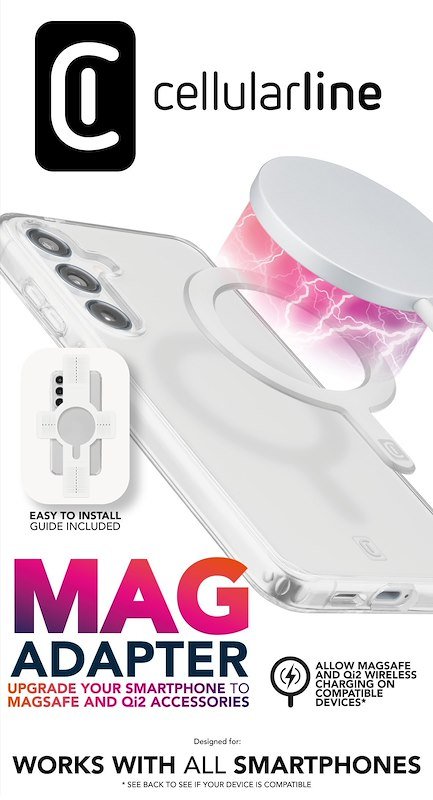 Cellularline Anello magnetico Magadapterw Bianco