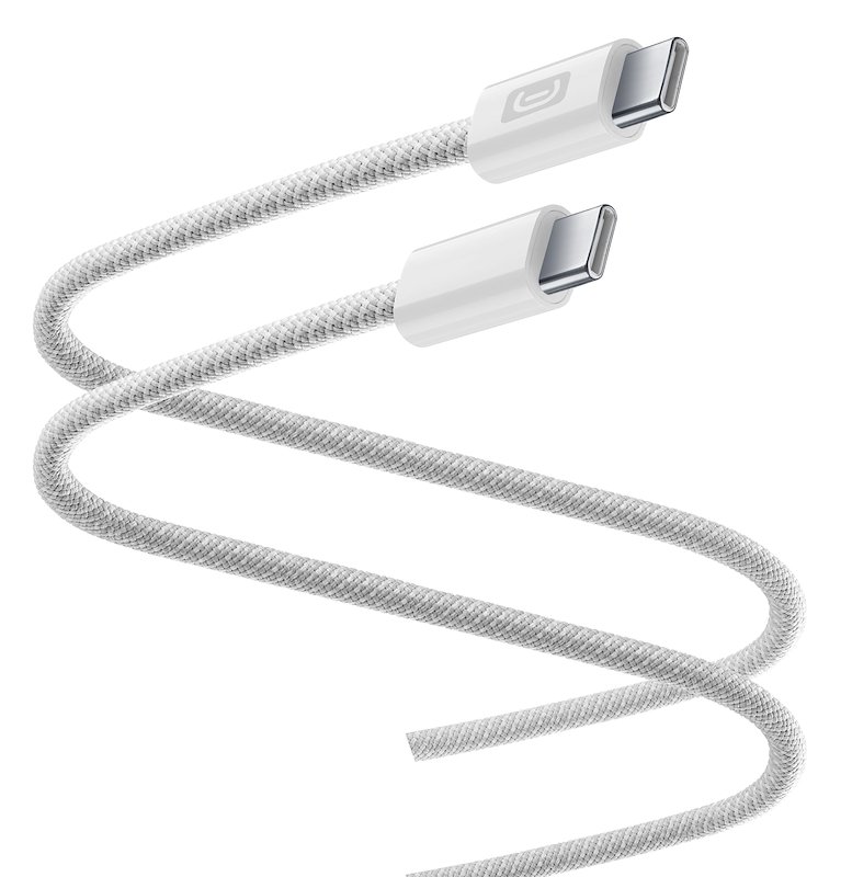 Cellularline Cavo USB-C 2m USBDATABRTABC2C2MW Bianco