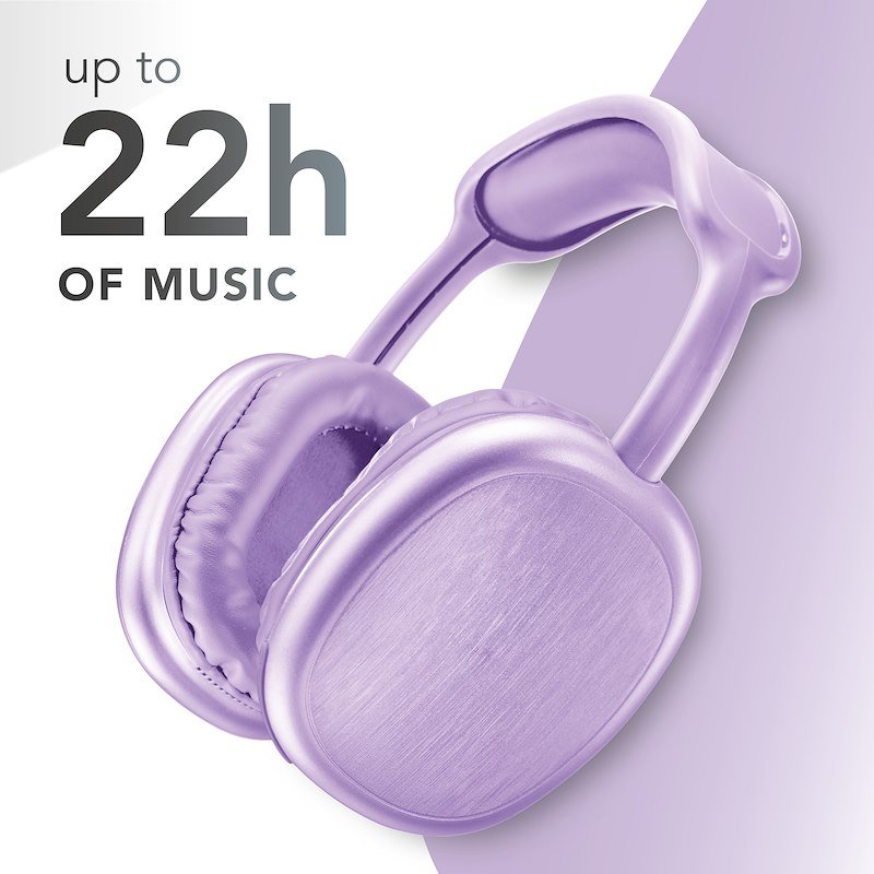 Cellularline Cuffie Around-Ear Blueth Cuffie Wireless, Viola - 8
