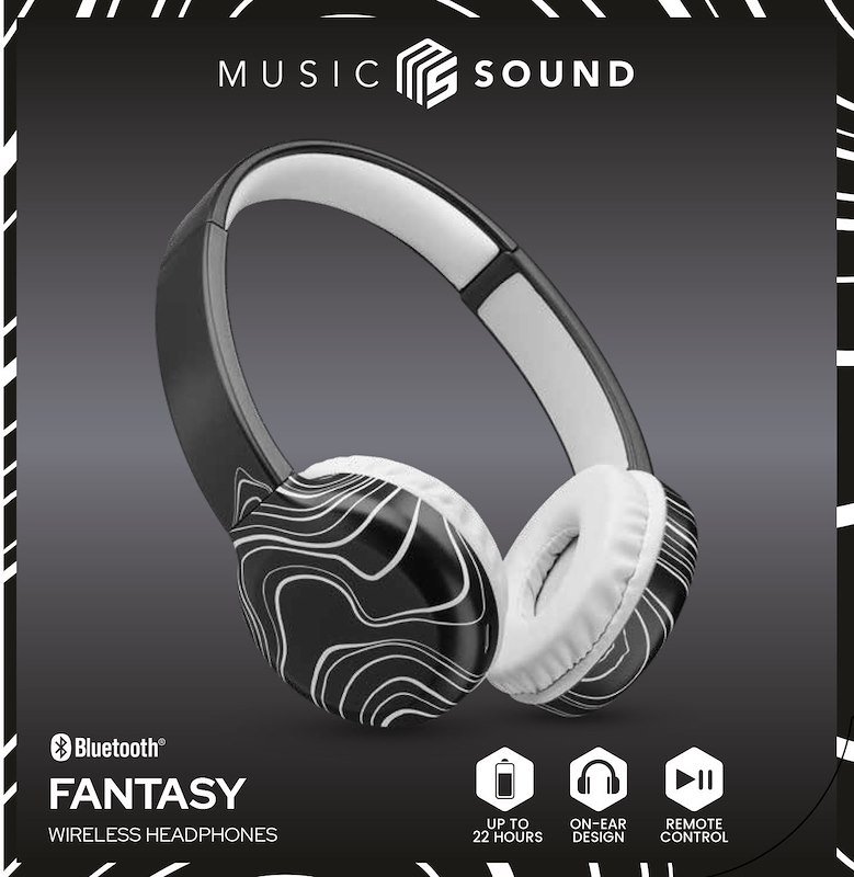 Cellularline Cuffie Wireless Btmusicsoundfan241 Nero